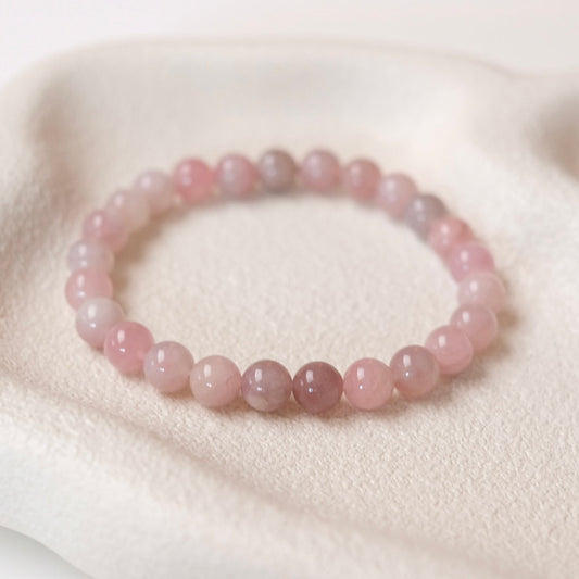Lavender Rose Quartz Bracelet | Crystal Stretch Bracelet