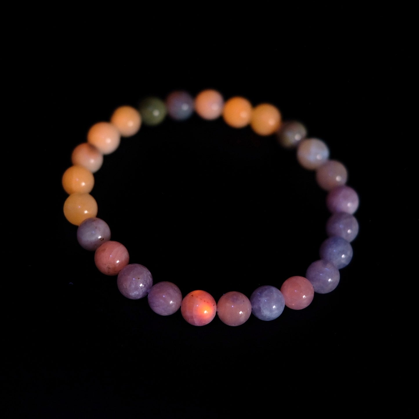 Hackmanite Bracelet | UV Reactive Crystal Stretch Bracelet