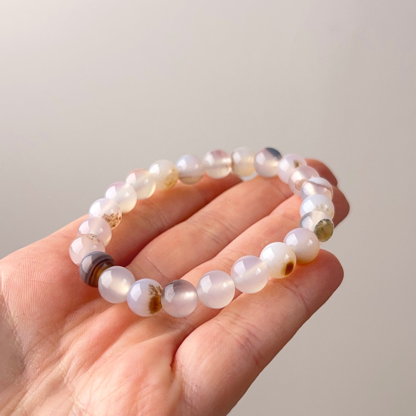 Montana Agate Bracelet | Dendritic Agate Crystal Bracelet