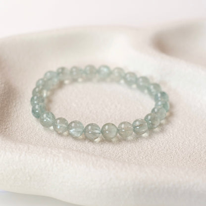 Green Aquamarine Bracelet | Crystal Stretch Bracelet