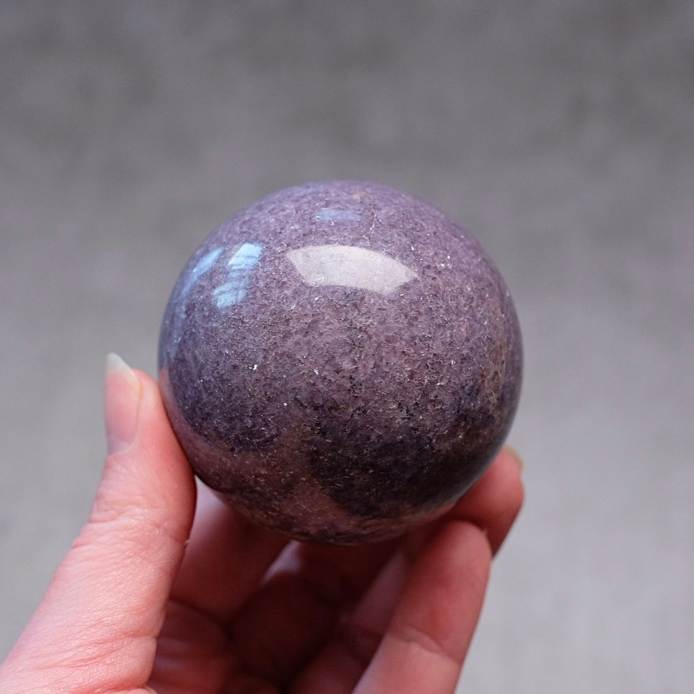 Lepidolite Sphere | Purple Lepidolite Crystal Sphere