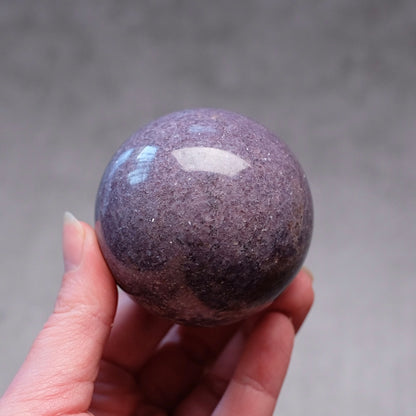 Lepidolite Sphere | Purple Lepidolite Crystal Sphere
