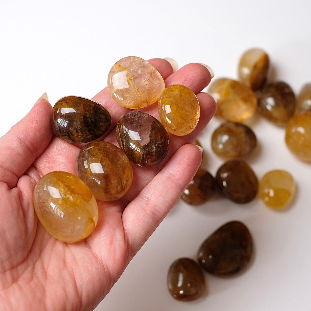 Golden Healer Quartz Tumbles | Golden Healer Quartz Crystal