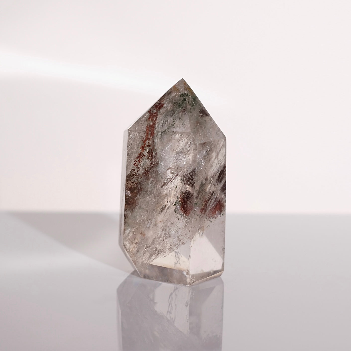 Garden Quartz Point | Lodolite Quartz | Dream Quartz Crystal Tower