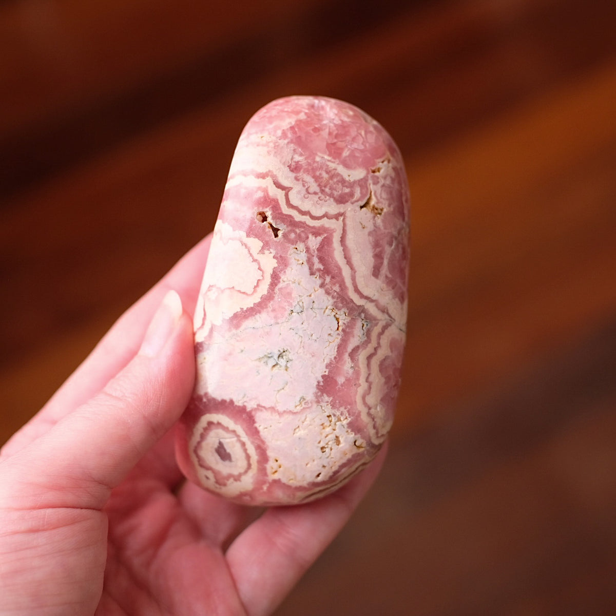 Rhodochrosite Freeform | Polished Rhodochrosite Crystal D
