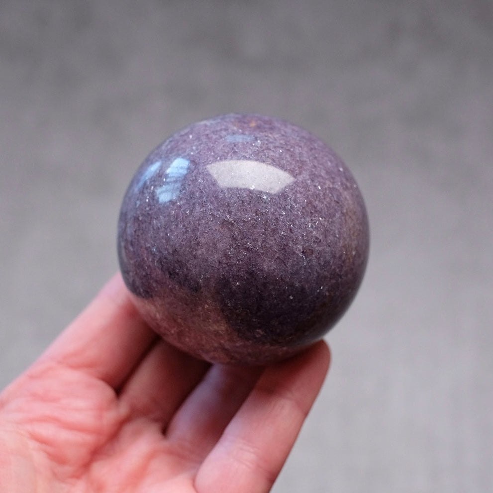 Lepidolite Sphere | Purple Lepidolite Crystal Sphere