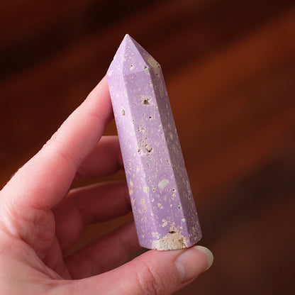 Phosphosiderite Point | Pink Phosphosiderite Crystal Point