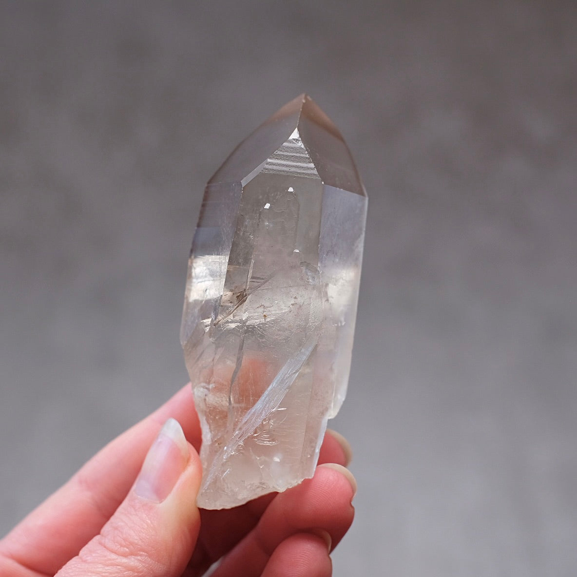Smokey Lemurian Quartz Point | Lemurian Crystal Point With Keys