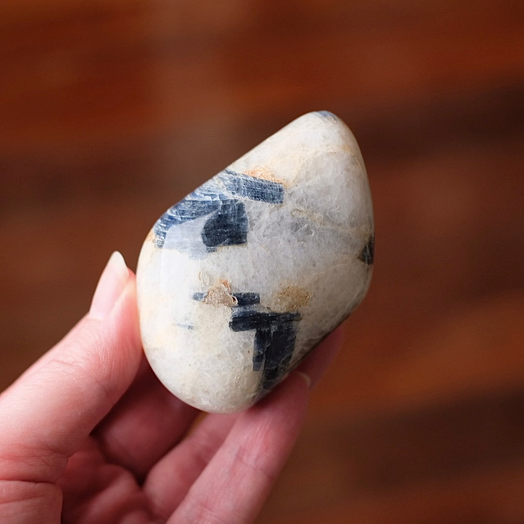 Kyanite in Quartz Freeform | Polished Blue Kyanite