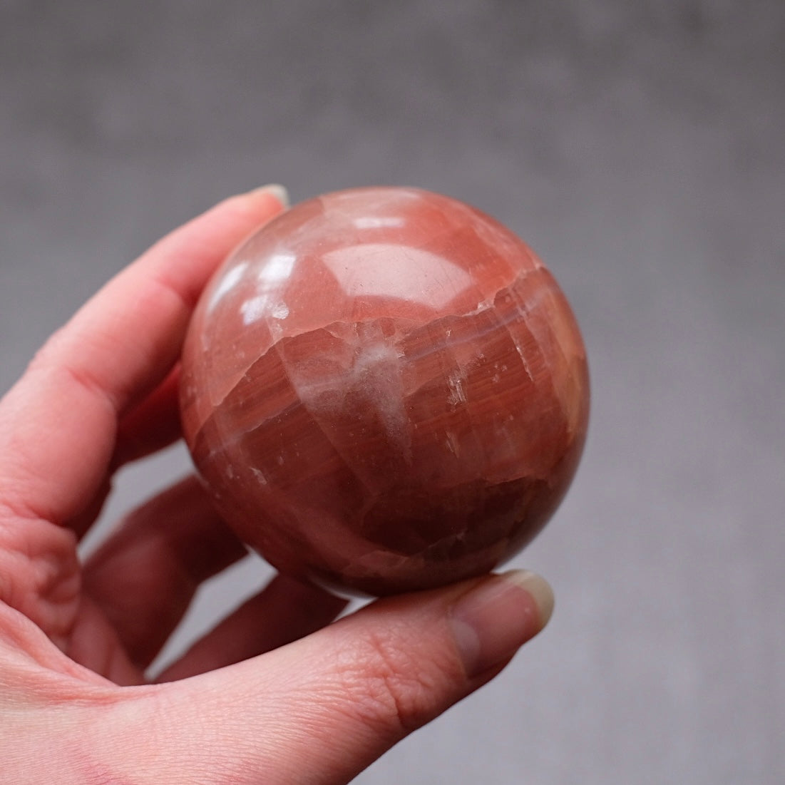 Rose Calcite Sphere | Calcite Crystal Sphere