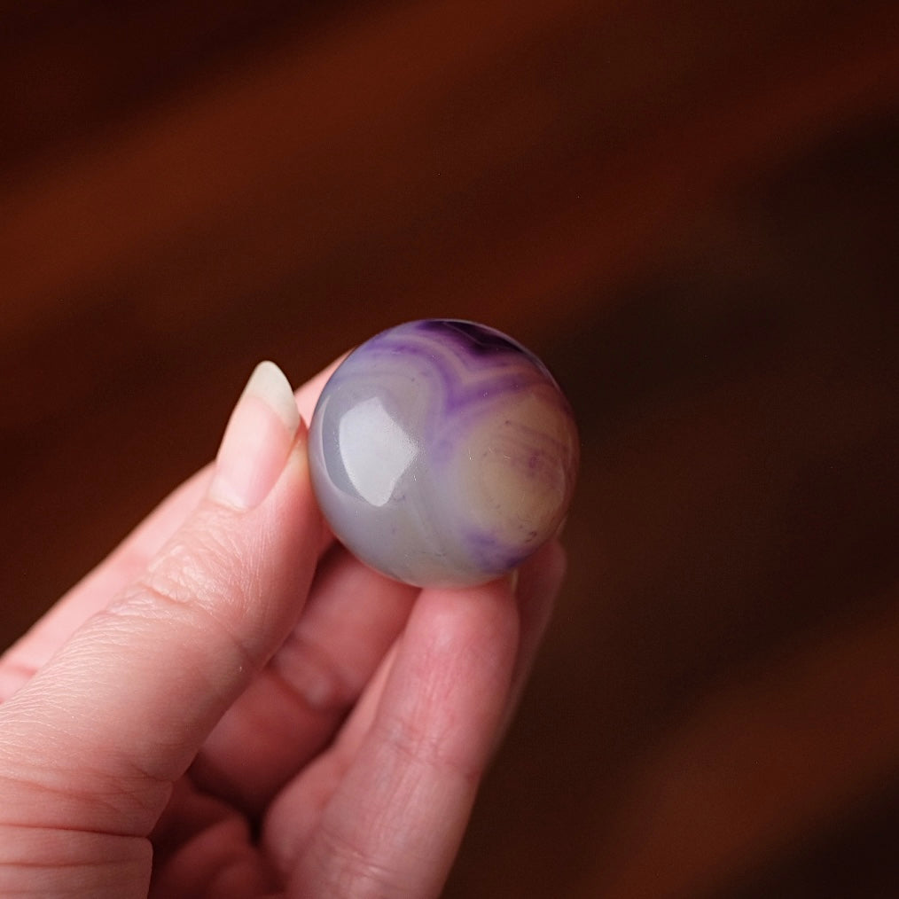 Purple Agate Sphere | Dyed Agate Crystal Sphere