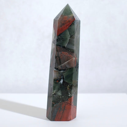 African Bloodstone Tower | Seftonite Bloodstone Crystal Point