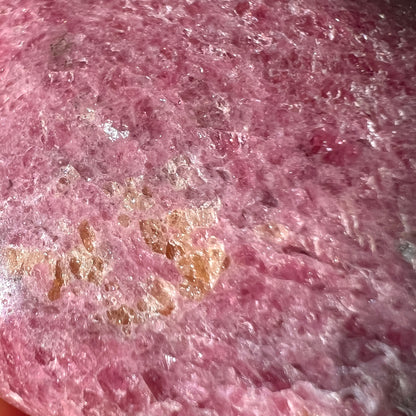 Rhodonite & Spessartine Palm | Rhodonite Palm Stone