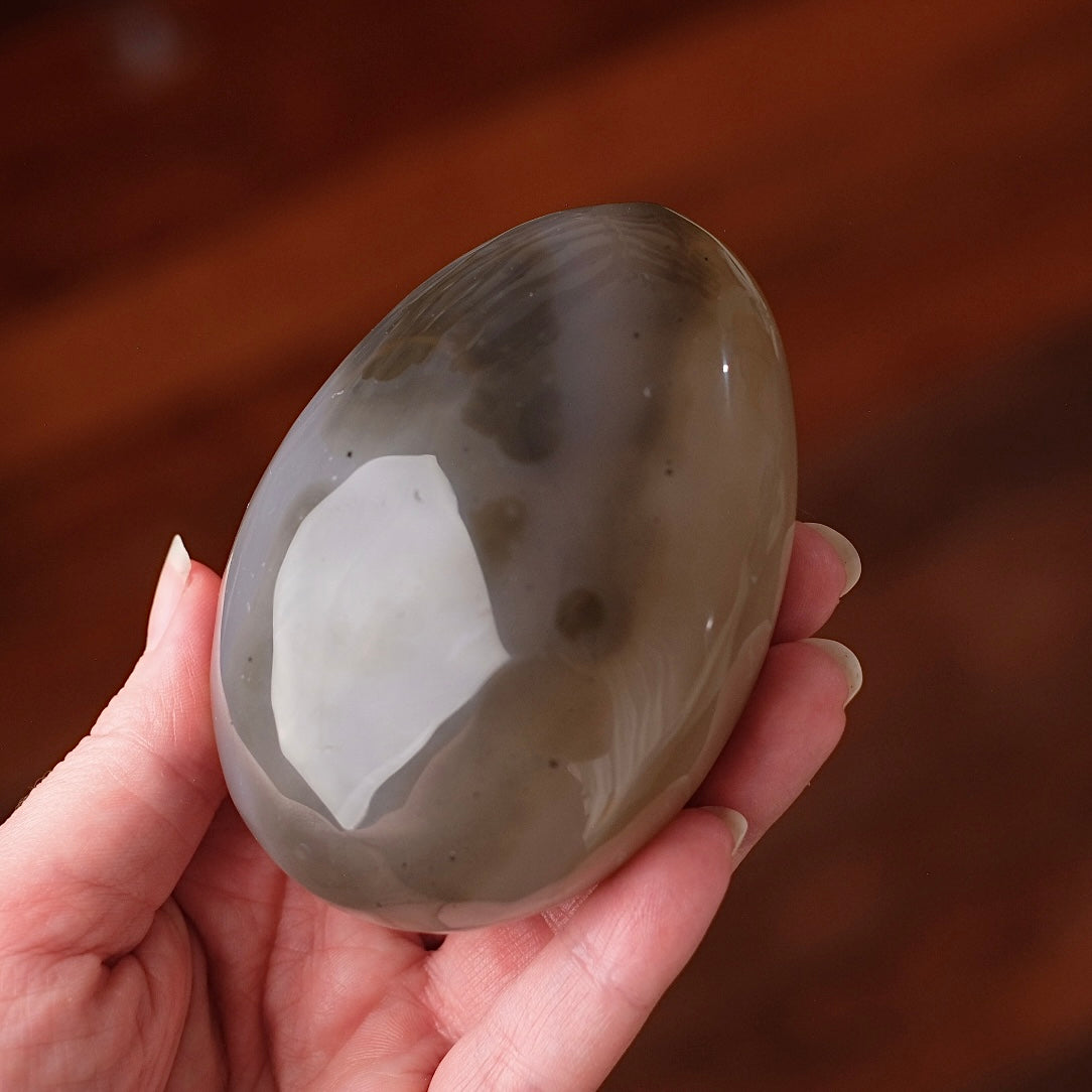 Druzy Agate Egg + Display Stand | Agate Crystal Display