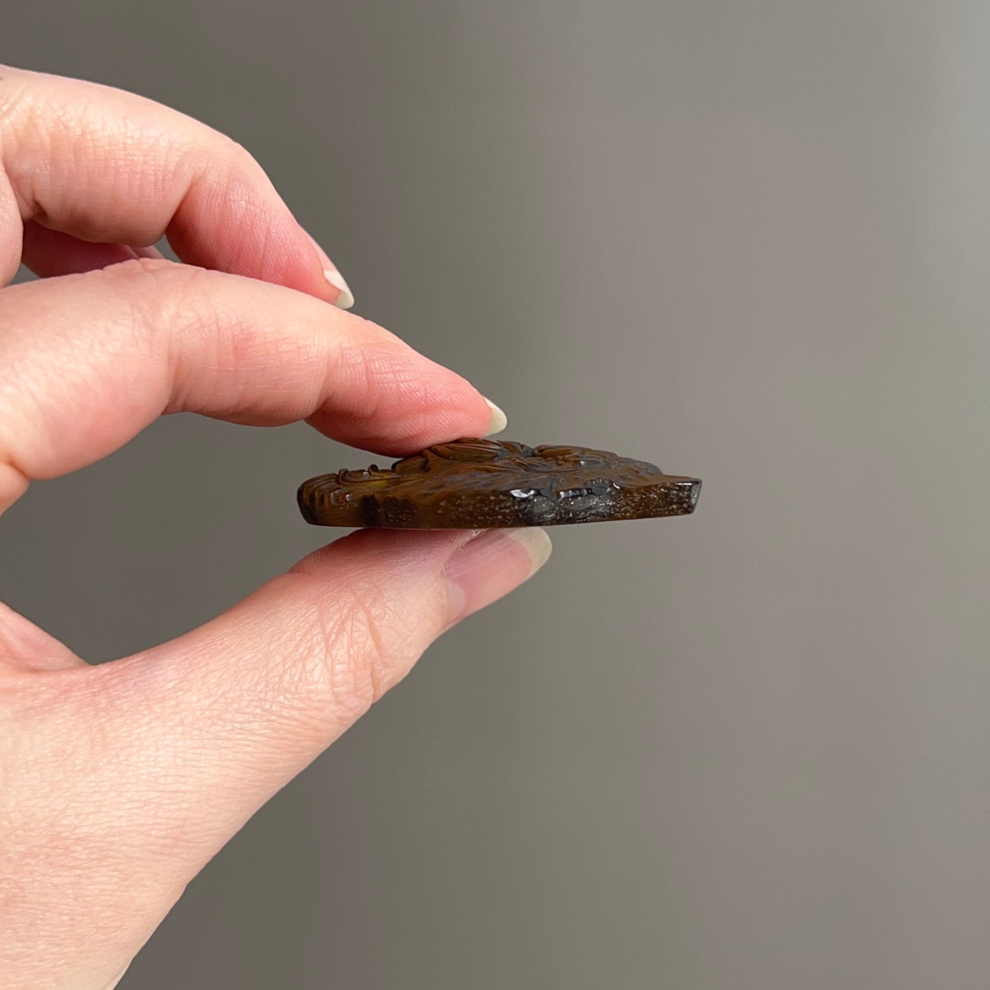 Tigers Eye Tiger Carving | Tiger Eye Crystal Carving