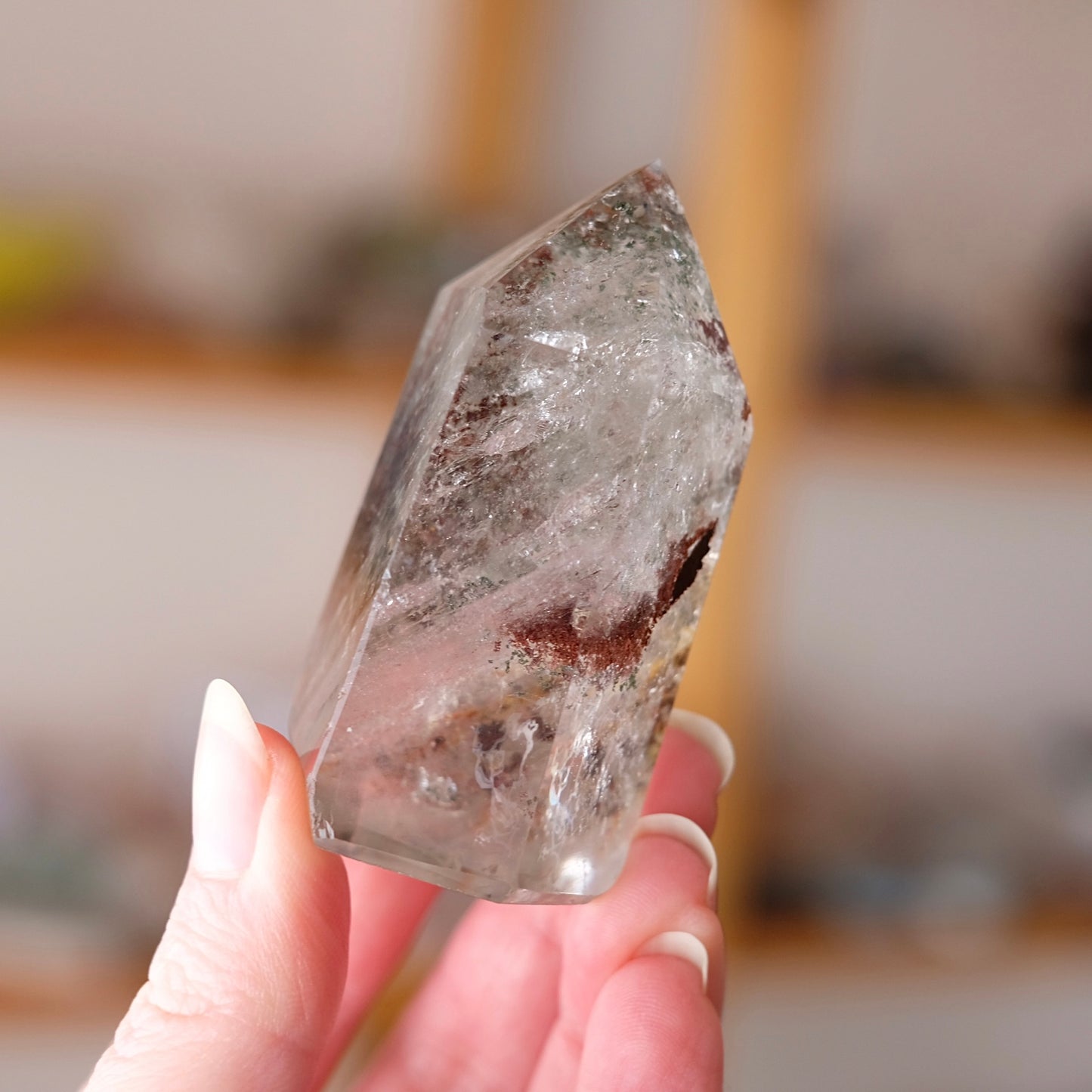 Garden Quartz Point | Lodolite Quartz | Dream Quartz Crystal Tower