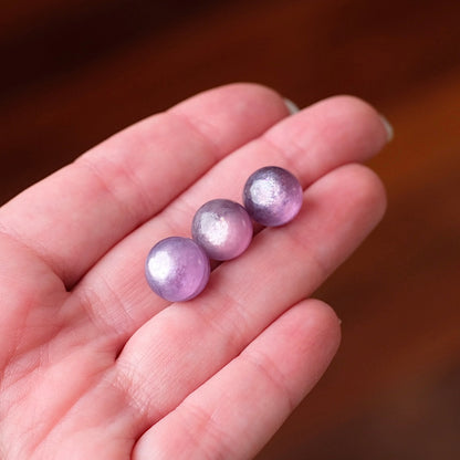 Set of Gem Lepidolite Spheres | Mini Lepidolite Crystal Sphere