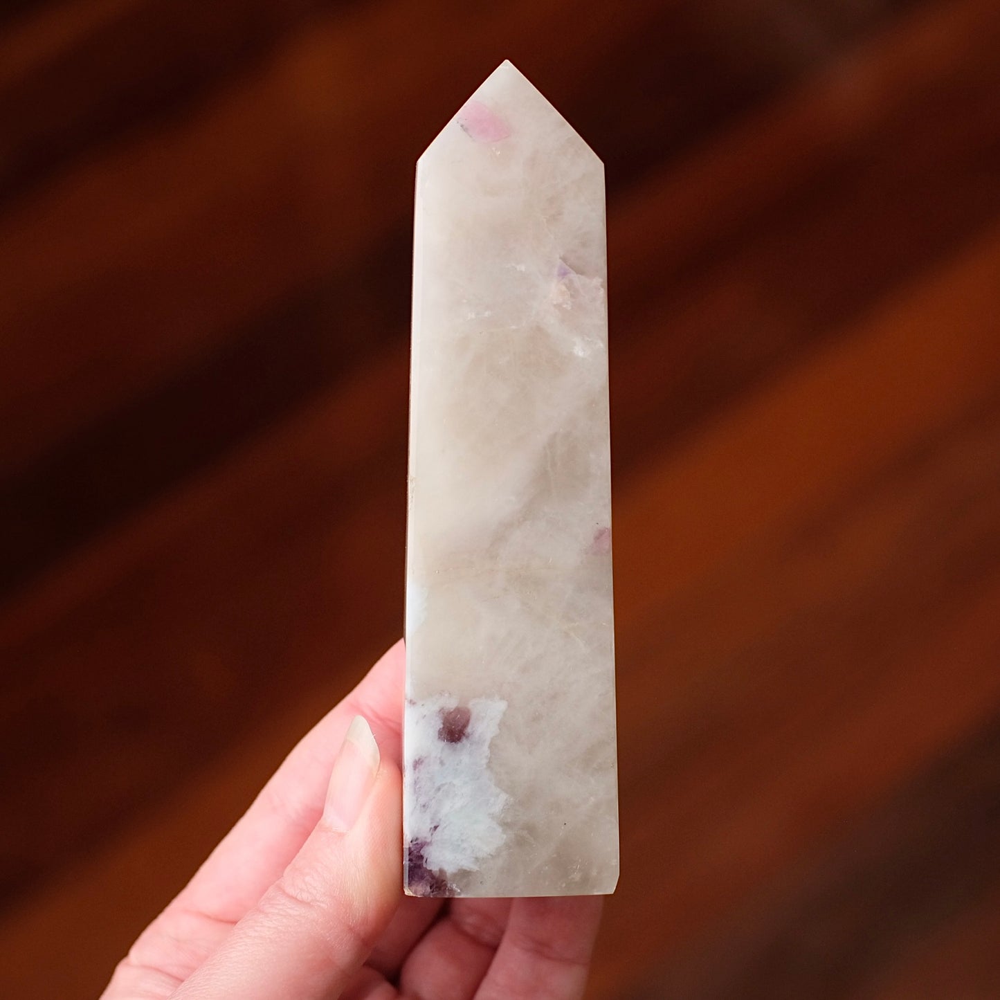 Unicorn Stone Tower | Lepidolite, Quartz, Tourmaline Crystal Point
