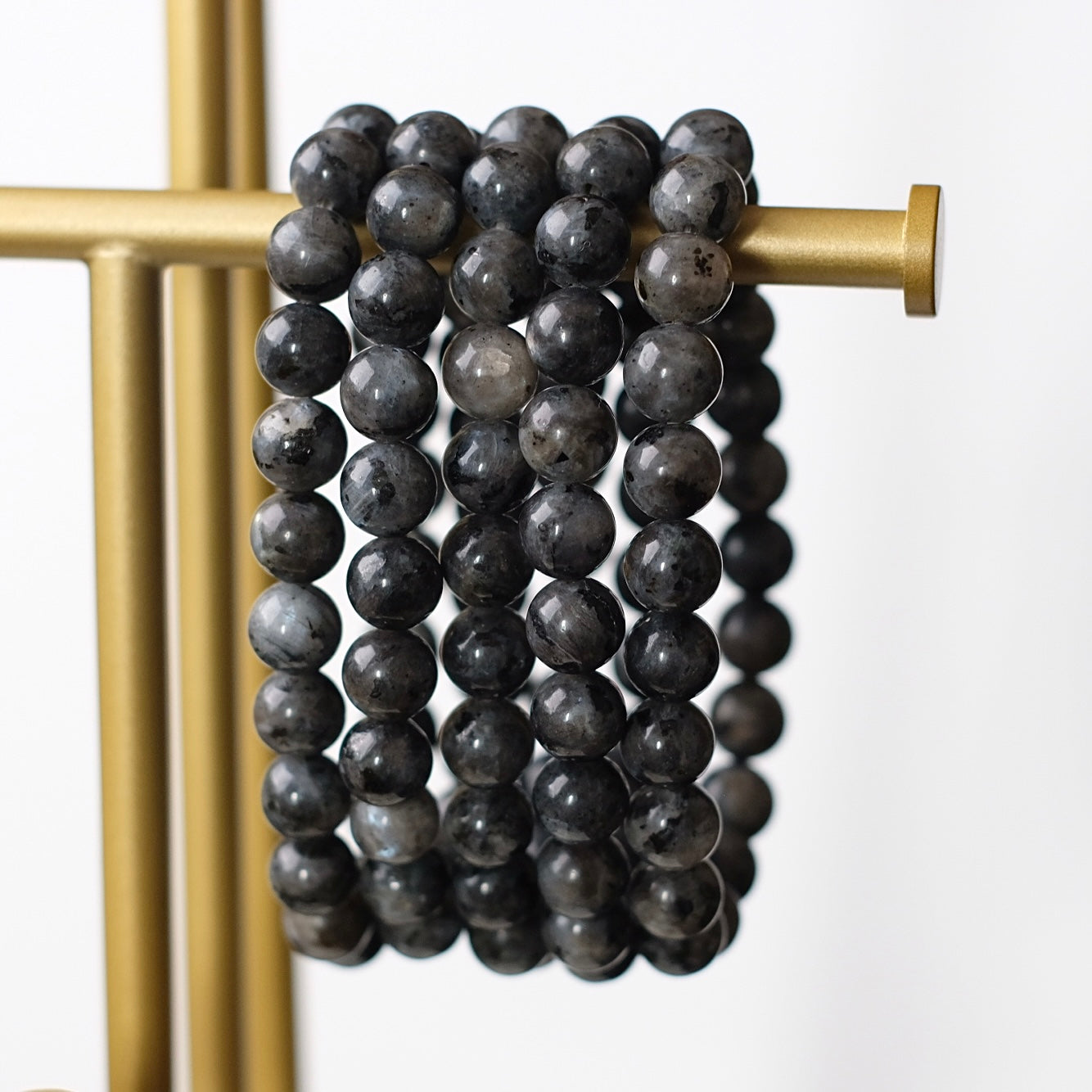 Larvikite Bracelet | Crystal Stretch Bracelet