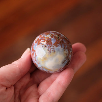 Ocean Jasper Sphere | Colourful Ocean Jasper Crystal Sphere