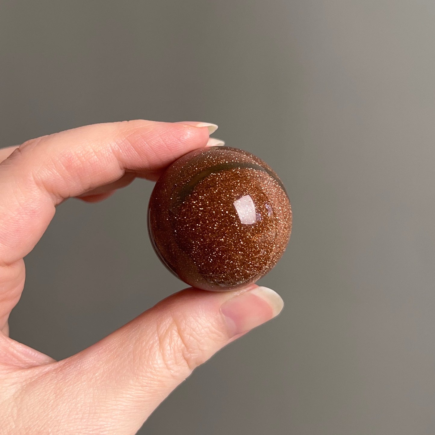 Glittery Goldstone Egg | Goldstone Crystal Egg