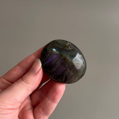 Purple Labradorite Palm | Flashy Labradorite Crystal Palm