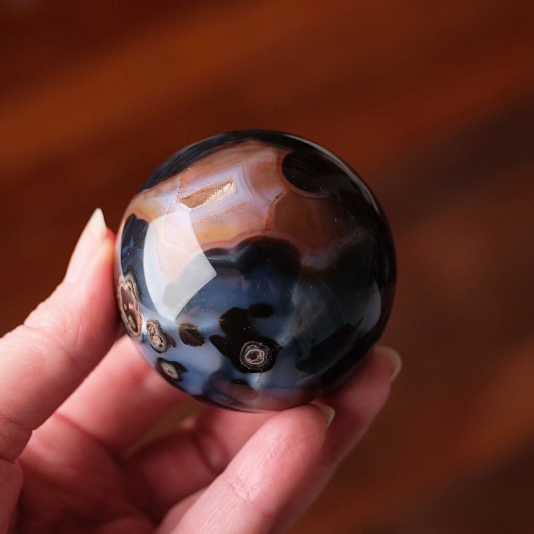 Carnelian Sphere | Blue Carnelian Crystal Sphere