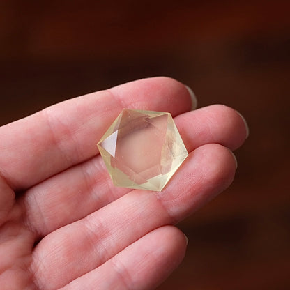 Lemon Citrine Hexagon | Crystal Jewel | Star of David