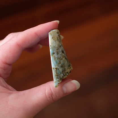 Larimar Slab | Polished Larimar Crystal Slice 2