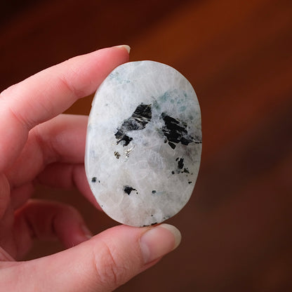 Moonstone & Aquamarine Palm | Moonstone Crystal Palm