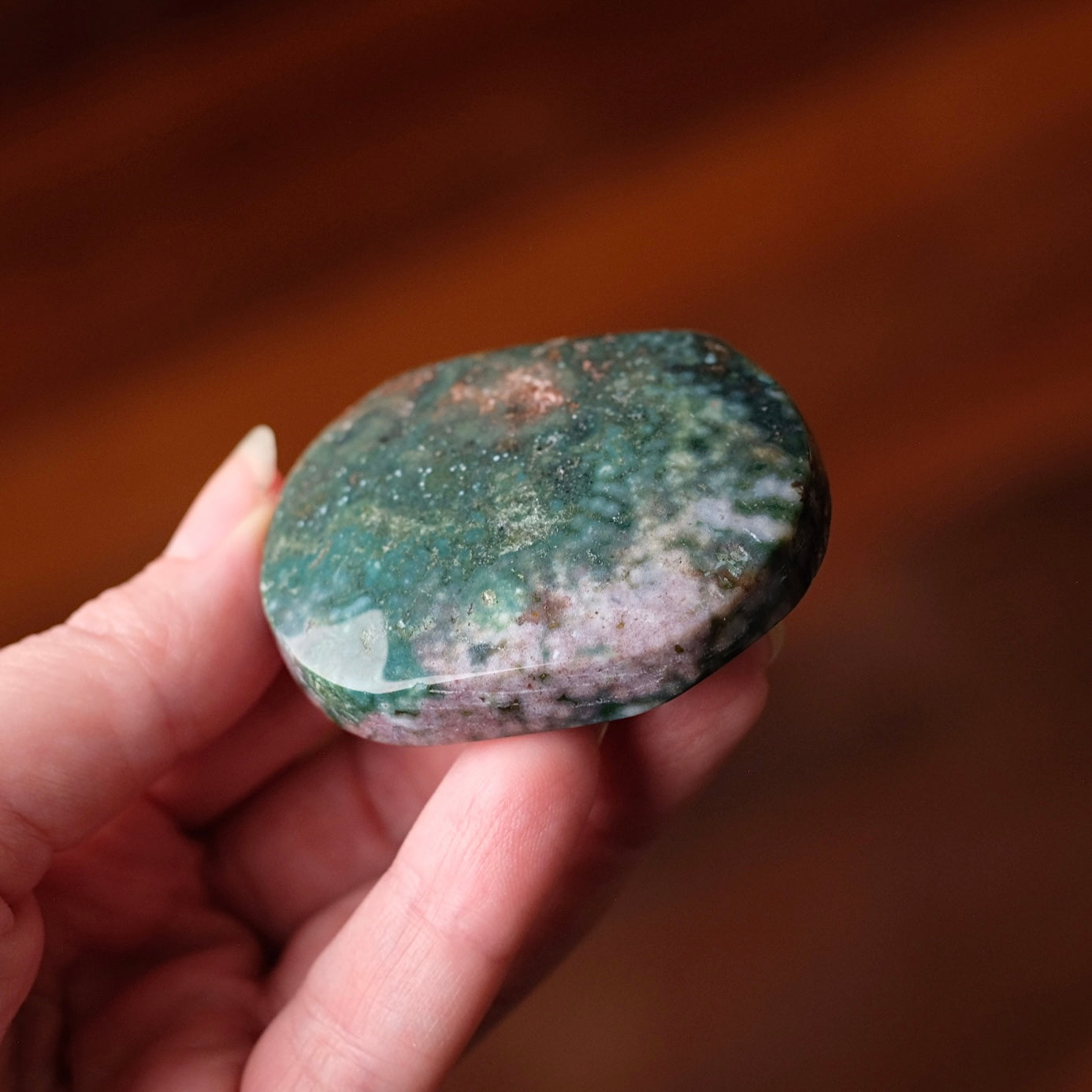Ocean Jasper Palm | Sea Jasper Crystal Palmstone