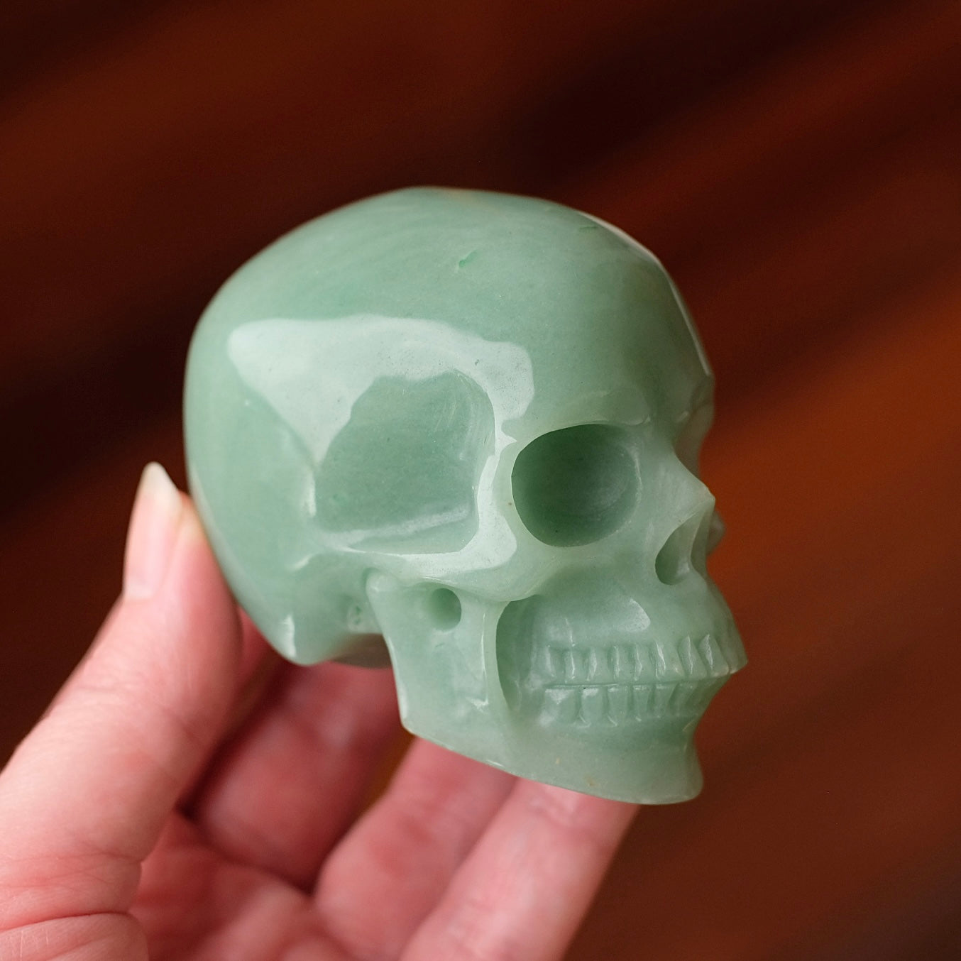 Green Aventurine Crystal Skull | Aventurine Skull