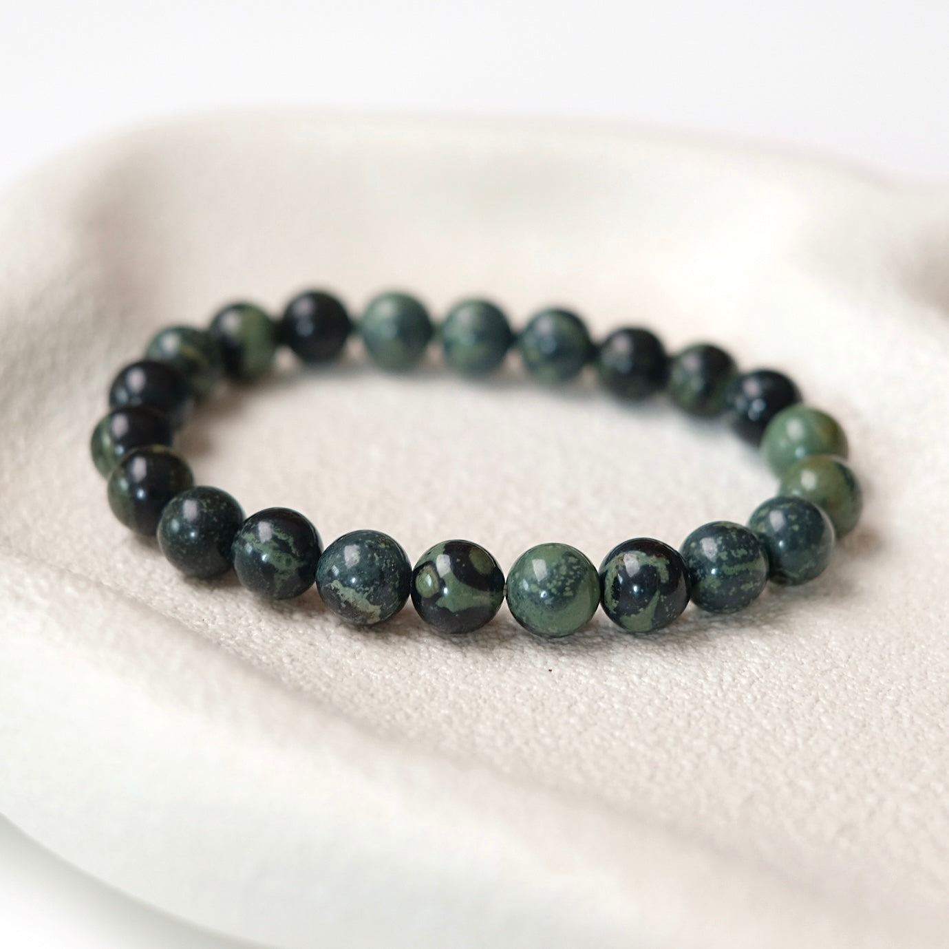 Kambaba Jasper Bracelet | Stromatolite Crystal Bracelet