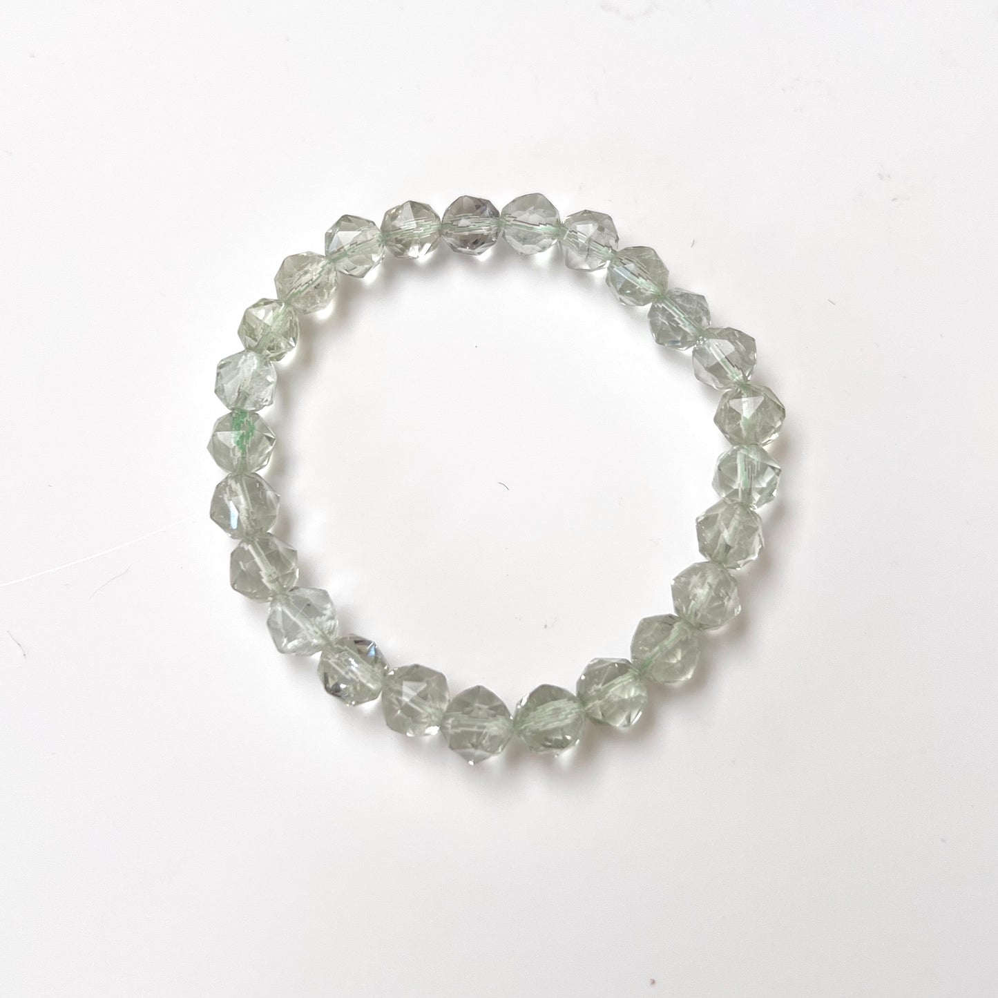 Prasiolite Bracelet | Green Amethyst Crystal Bracelet
