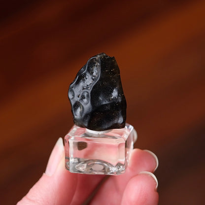 Libyan Desert Glass Specimen | Dark Libyan Desert Glass Crystal