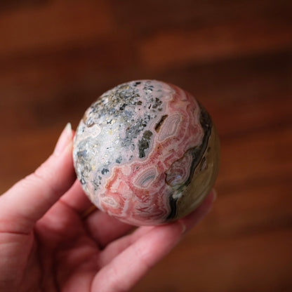 XL Rhodochrosite Sphere | Rhodochrosite Crystal Sphere