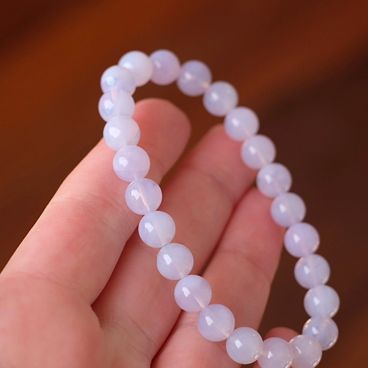 Lavender Moon Quartz Bracelet | Crystal Stretch Bracelet