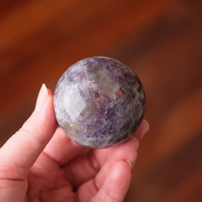 Unicorn Stone Sphere | Lepidolite Pink Tourmaline Crystal Sphere