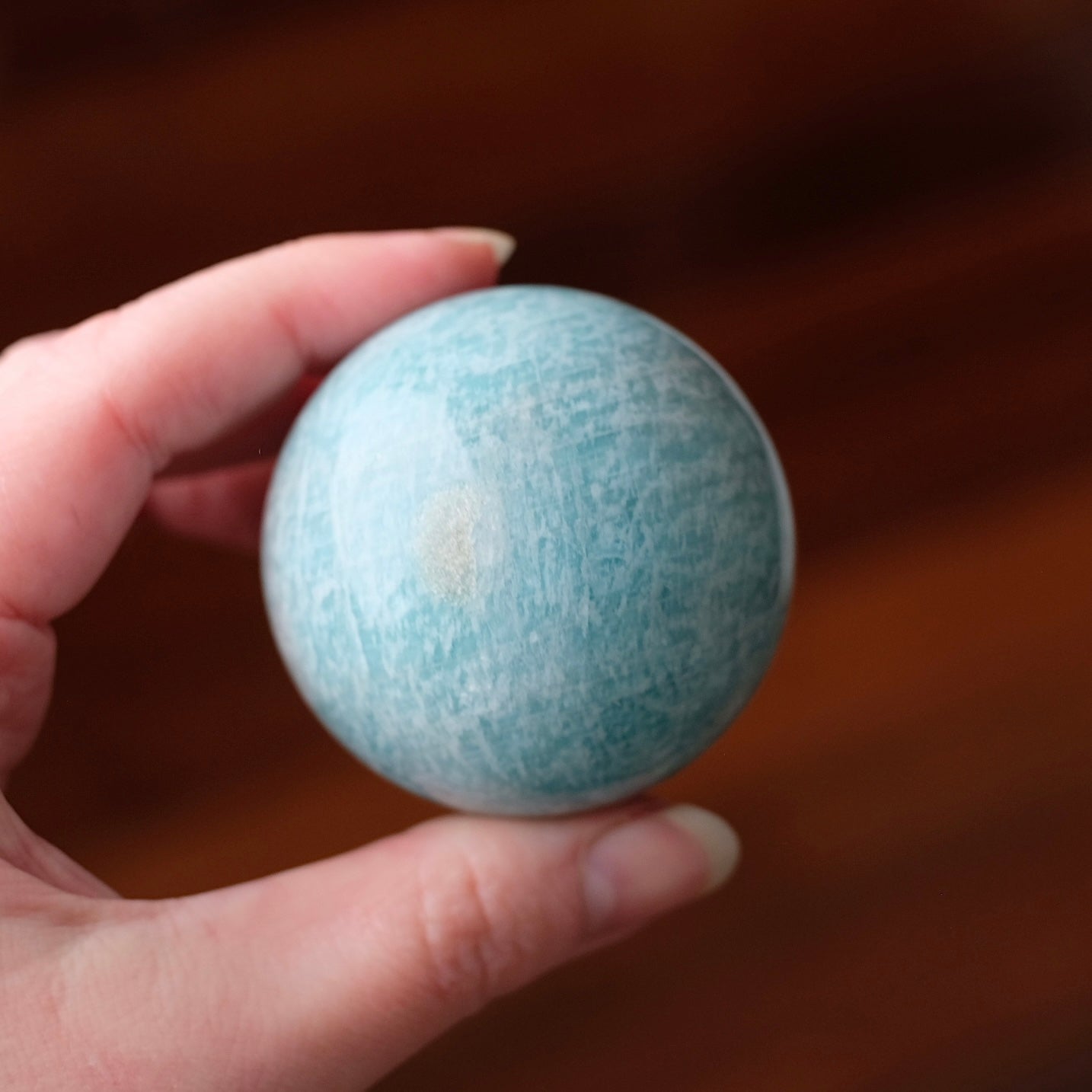 Amazonite Sphere | Blue Amazonite Crystal Sphere