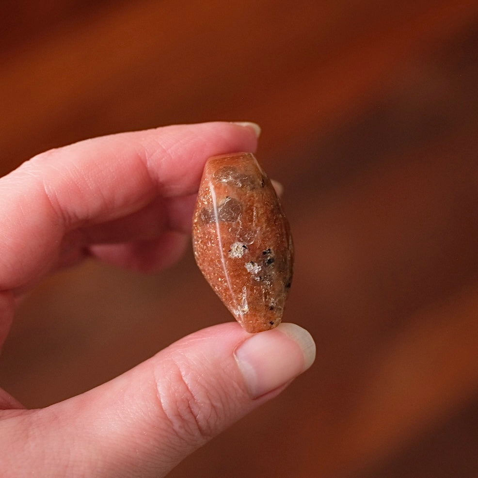 Glittery Sunstone Heart | Sunstone Crystal Heart