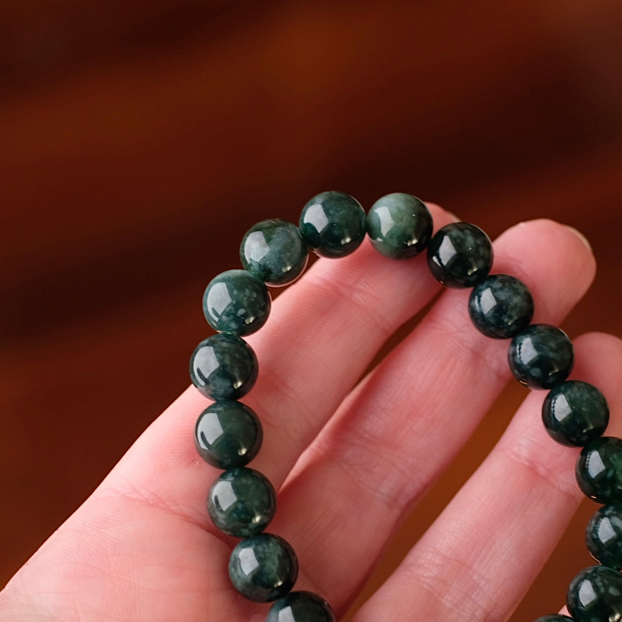Guatemalan Blue Jadeite Bracelet | Jade Crystal Stretch Bracelet