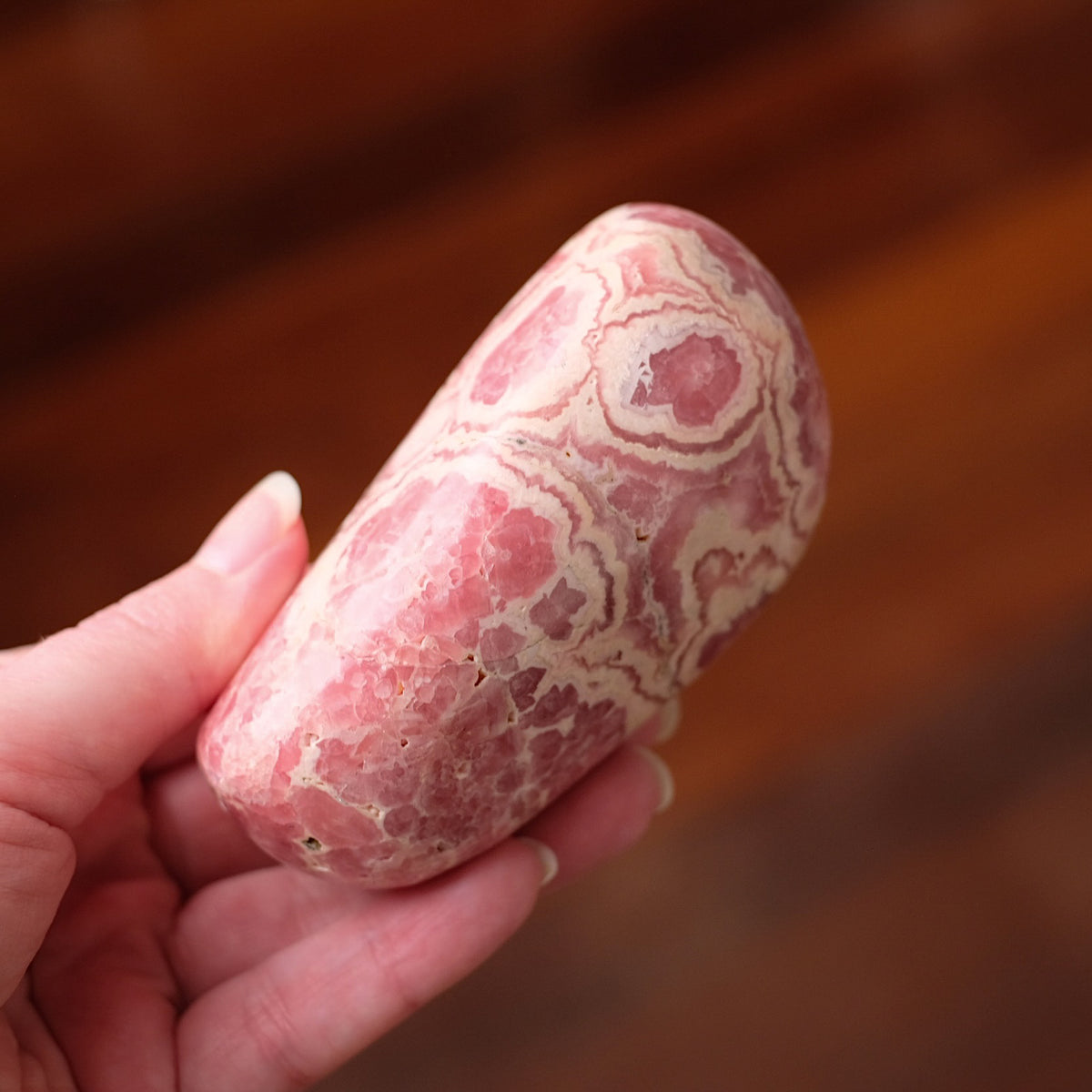 Rhodochrosite Freeform | Polished Rhodochrosite Crystal D