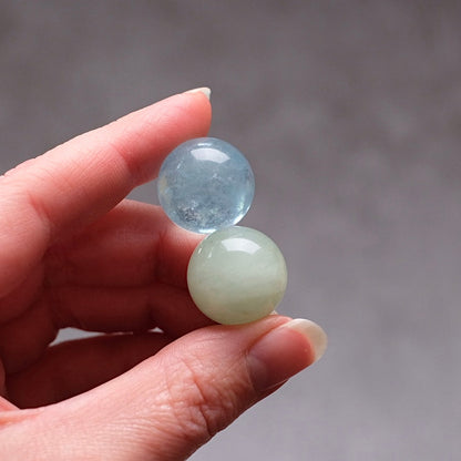 Aquamarine Sphere Set | Blue & Green Aquamarine Crystal Sphere