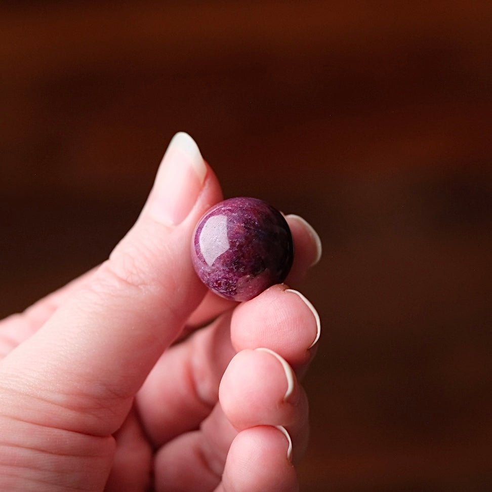 Natural Ruby Sphere | Ruby Zoisite Crystal Sphere