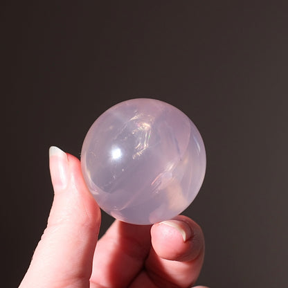 Girasol Rose Quartz Sphere | Mozambique Rose Quartz Crystal Sphere