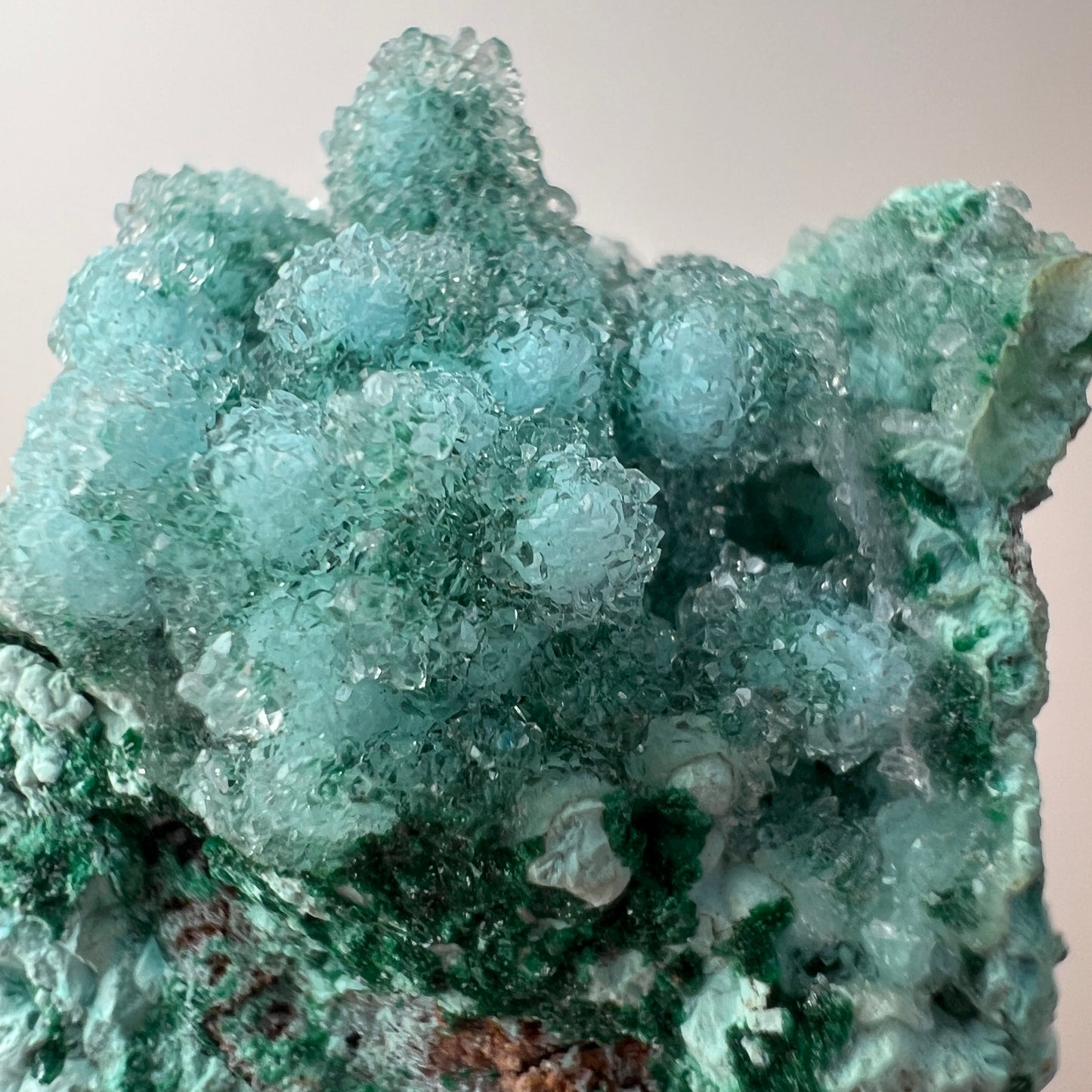 Druzy Chrysocolla Specimen | Chrysocolla with Malachite