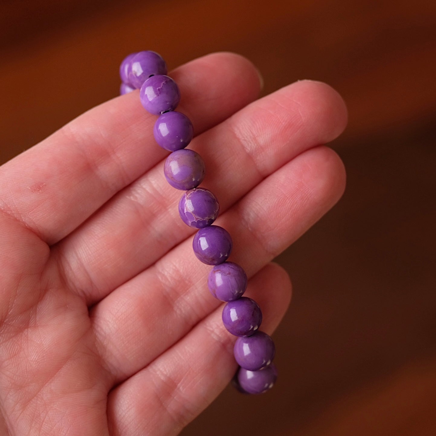 Phosphosiderite Bracelet | Crystal Stretch Bracelet