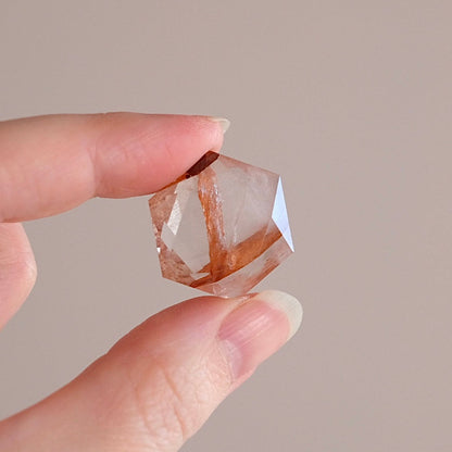 Fire Quartz Hexagon | Crystal Jewel | Star of David