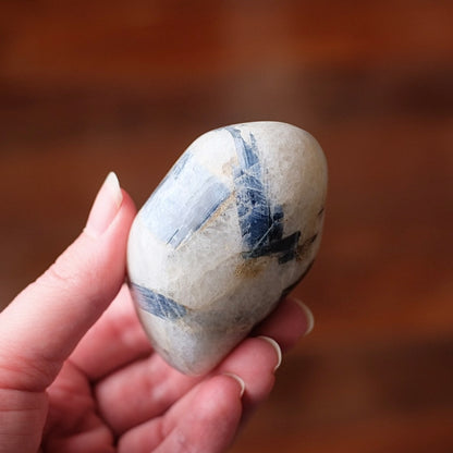 Kyanite in Quartz Freeform | Polished Blue Kyanite