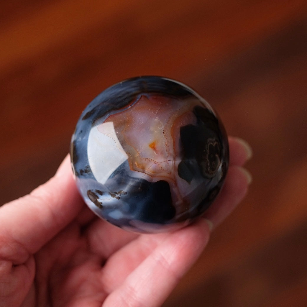 Carnelian Sphere | Blue Carnelian Crystal Sphere